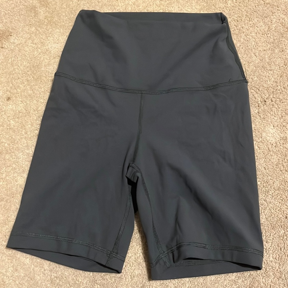 womens gray biker shorts